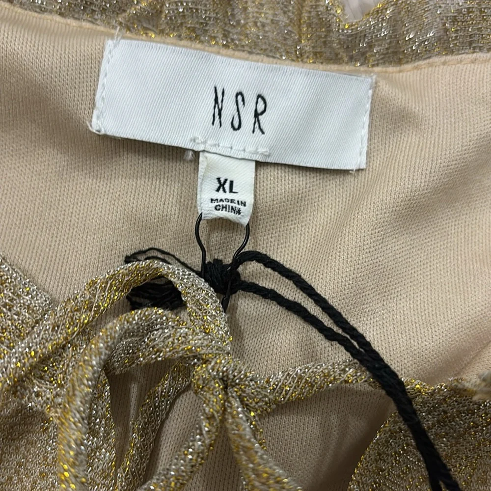NSR
Emma Floral Print Ruffle Dress In
Tan Dress Size XL NWT - Picture 7 of 11